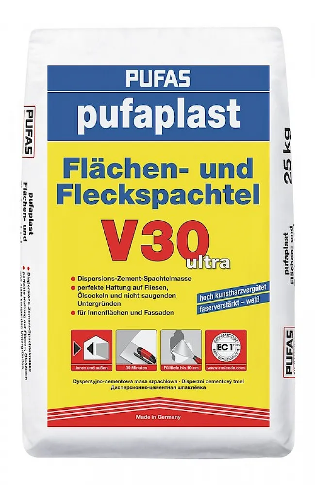 Pufaplast V 30 Flächen- und Fleckspachtel, 25 Kg, Nr. 42 