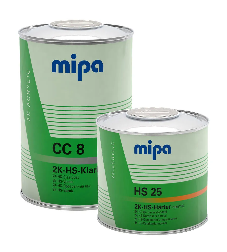 Mipa 2K-HS-Klarlack CC 8- Set - 1,5 Liter, inkl. Härter Mipa 2K-HS-Klarlack CC 8- Set - 1,5 Liter, inkl. Härter