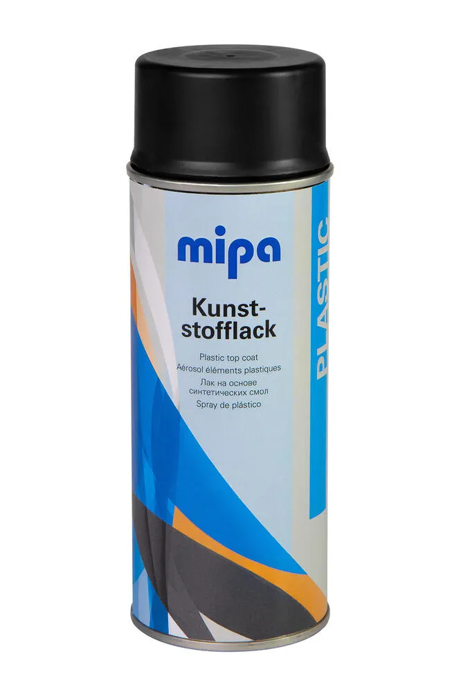 Mipa Kunststofflack-Spray elastischer Decklack Autolack schwarz Mipa Kunststofflack-Spray elastischer Decklack Autolack schwarz