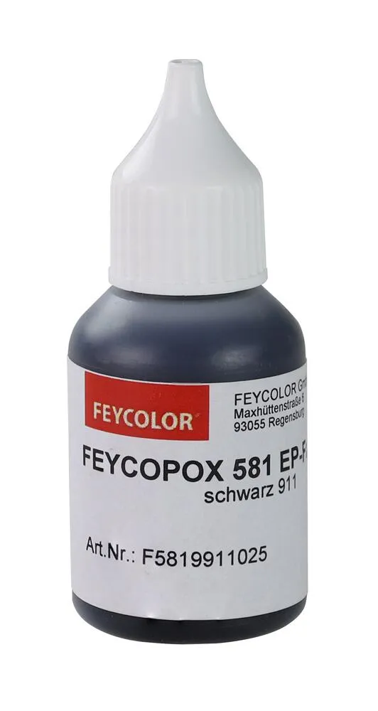 FEYCOPOX Tönpaste für Rosner Gießharz Schwarz 25 ml