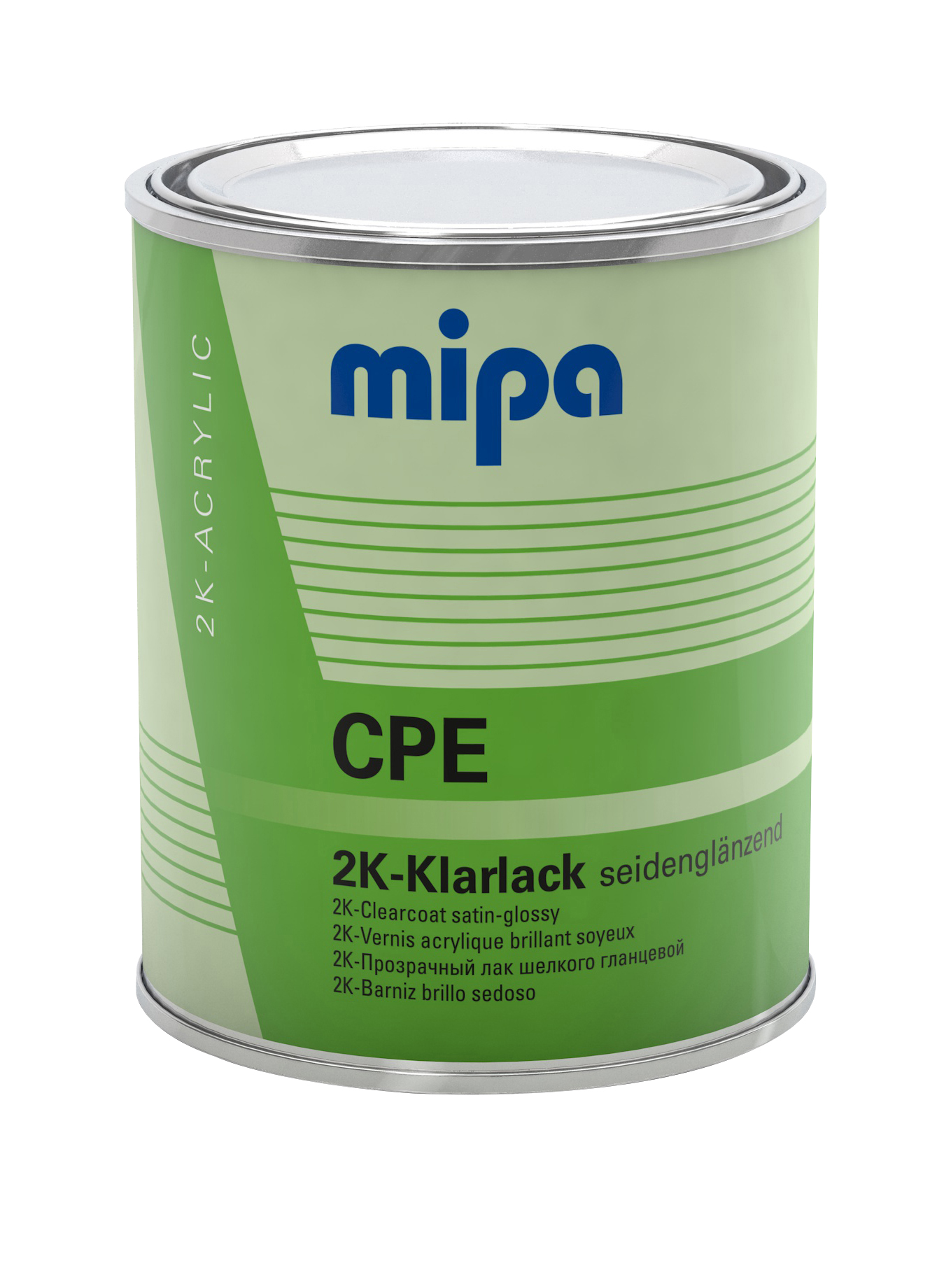 Mipa 2K-Klarlack CPE, Elastifizierter 2K-Klarlack für Kunststoff-Oberflächen, 1 Liter