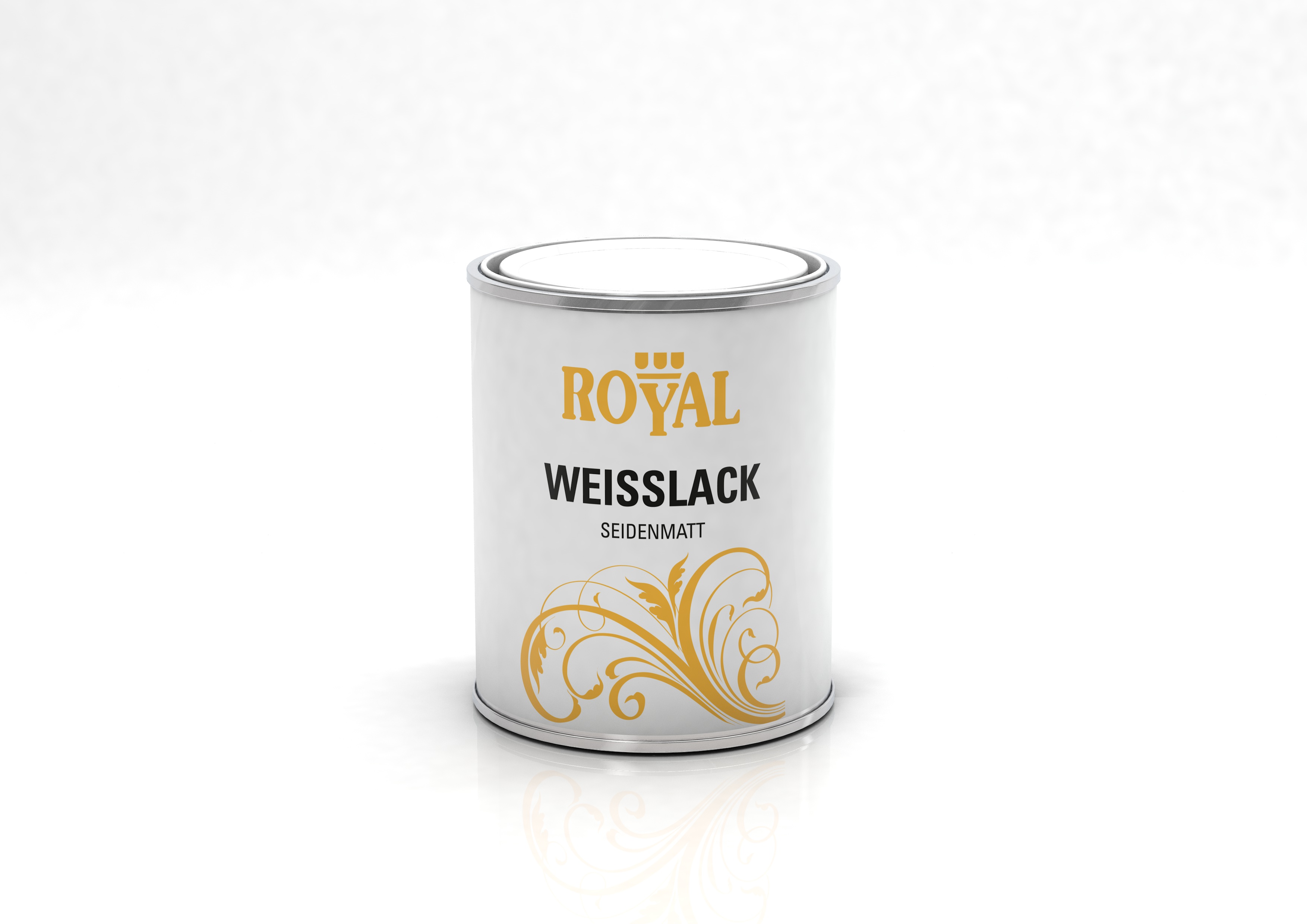 Royal Alkydharzlack Weißlack seidenmatt 750 ml