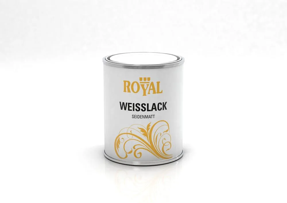 Royal Weißlack seidenmatt Holzlack Alkydharzlack Schlussbeschichtung Royal Weißlack seidenmatt Holzlack Alkydharzlack Schlussbeschichtung