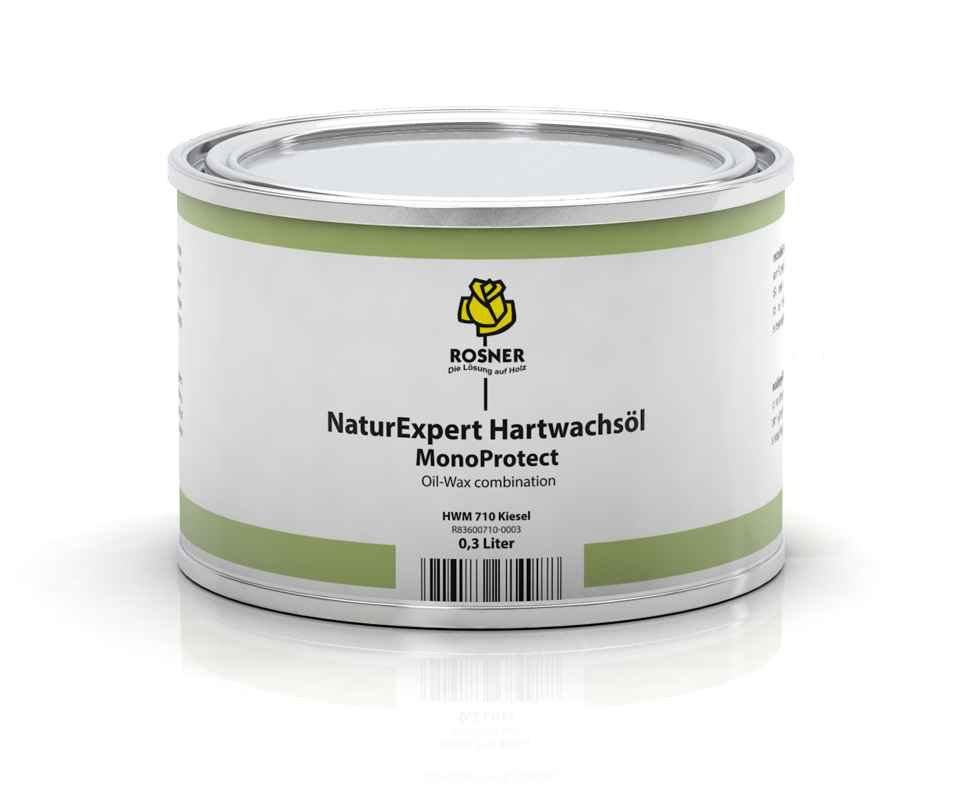 Rosner NaturExpert Hartwachsöl MonoProtect,Lösemittelfreies 1K/2K-Hartwachsöl, 710 Kiesel, 0,3 Liter Rosner NaturExpert Hartwachsöl MonoProtect,Lösemittelfreies 1K/2K-Hartwachsöl, 710 Kiesel, 0,3 Liter