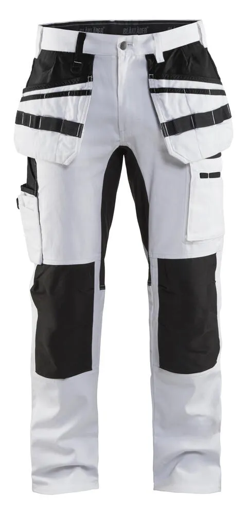 Blakläder Malerhose 1910 Weiß/Schwarz mit Stretch-Einsätzen verschiedene Größen