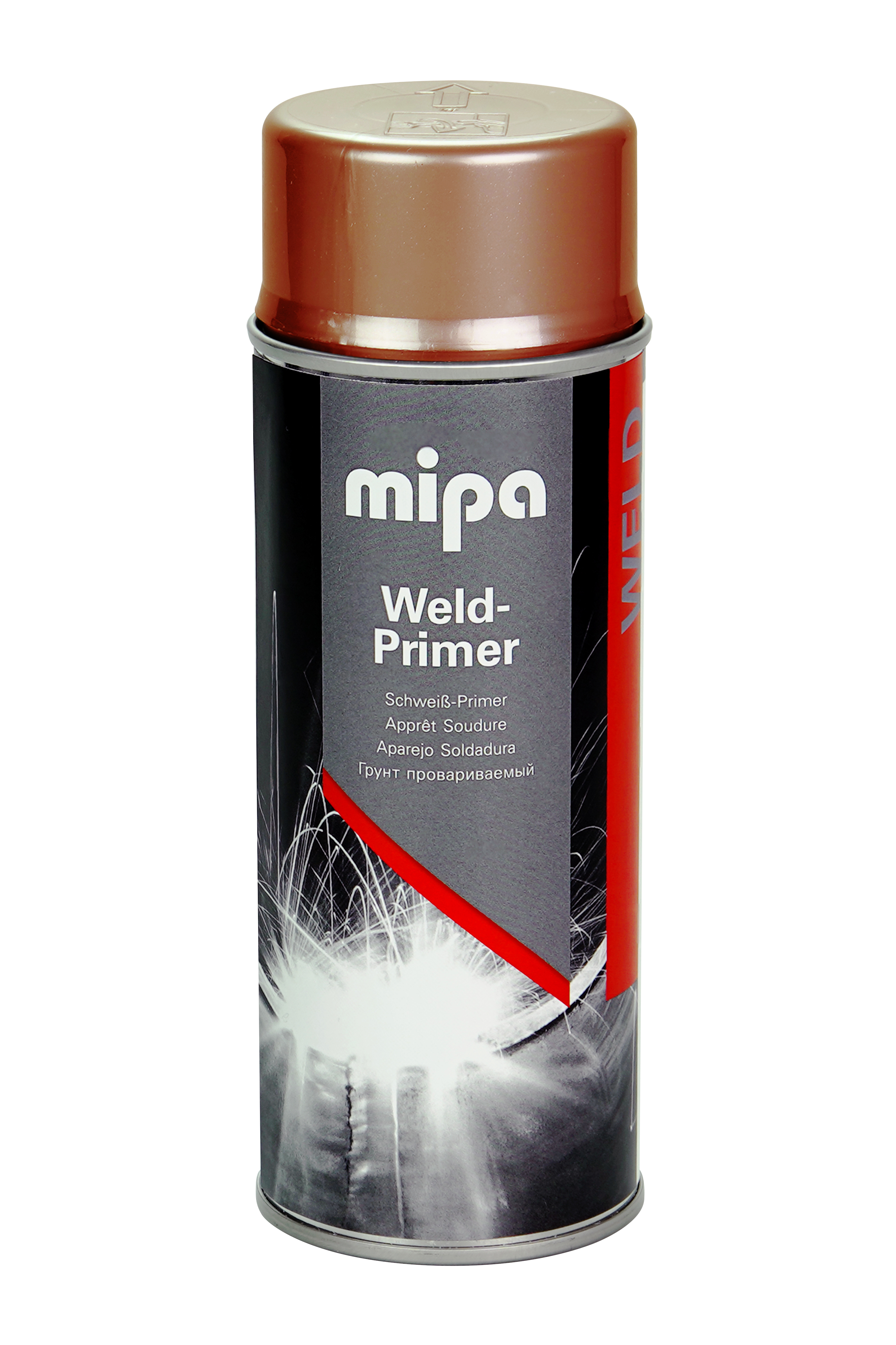 Mipa Weld-Primer Spray, dünnschichtige Grundierung für Schweißverfahren, Kupfer, 400 ml  Mipa Weld-Primer Spray, dünnschichtige Grundierung für Schweißverfahren, Kupfer, 400 ml