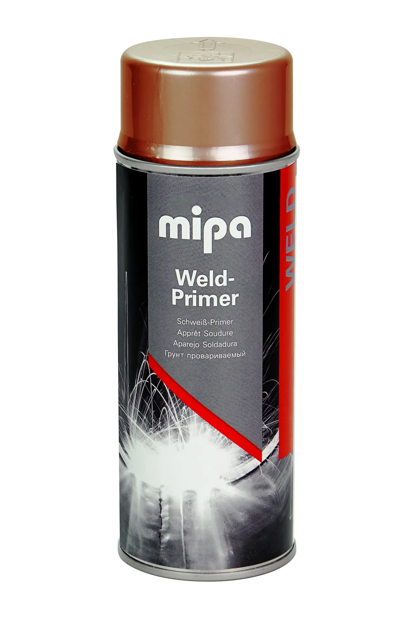 Mipa Weld-Primer Spray, dünnschichtige Grundierung für Schweißverfahren, Kupfer, 400 ml Mipa Weld-Primer Spray, dünnschichtige Grundierung für Schweißverfahren, Kupfer, 400 ml