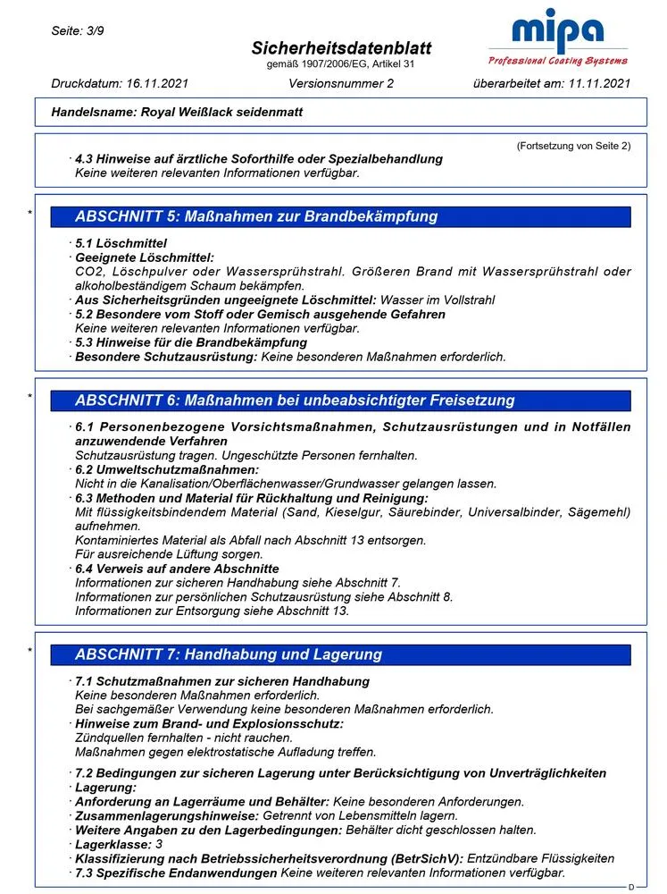 Royal Weißlack seidenmatt Holzlack Alkydharzlack Schlussbeschichtung Royal Weißlack seidenmatt Holzlack Alkydharzlack Schlussbeschichtung