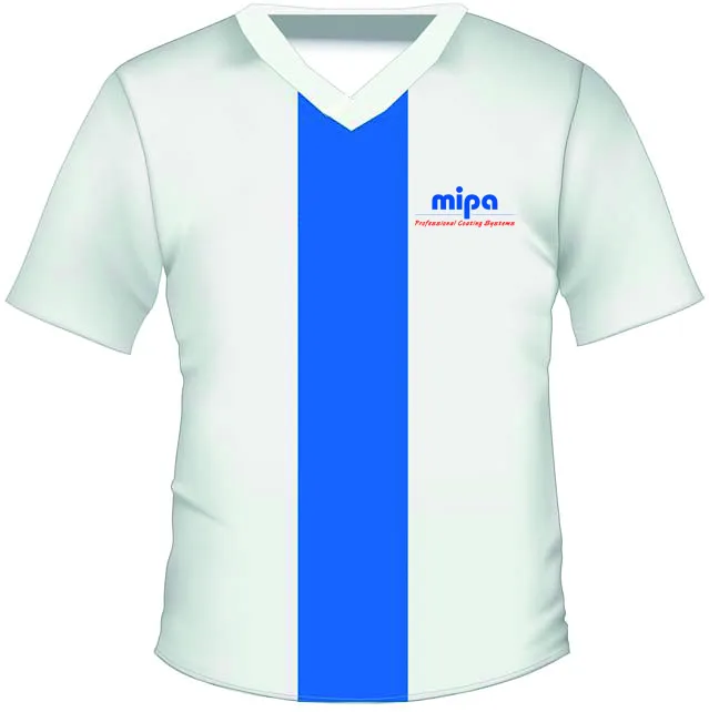 Mipa T-Shirt White/Blue, bedruckt Mipa T-Shirt White/Blue, bedruckt