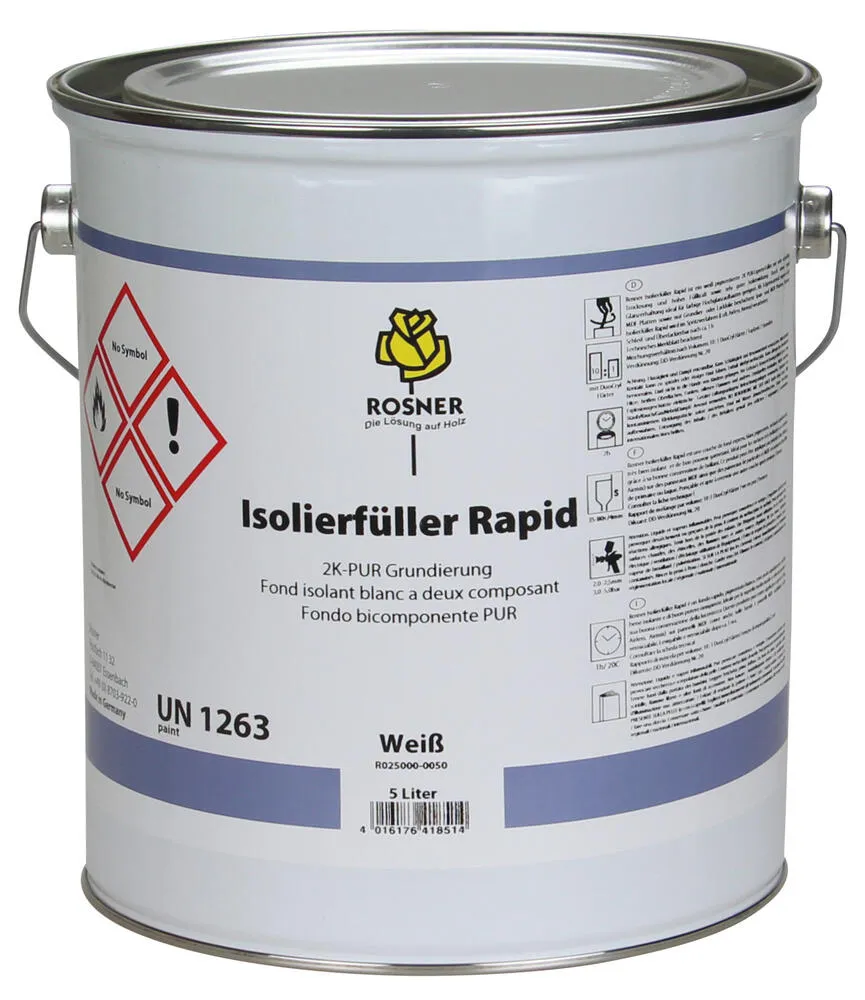 Rosner Isolierfüller Rapid weiss Holz 2K PUR-Express Füller Grundierung Rosner Isolierfüller Rapid weiss Holz 2K PUR-Express Füller Grundierung