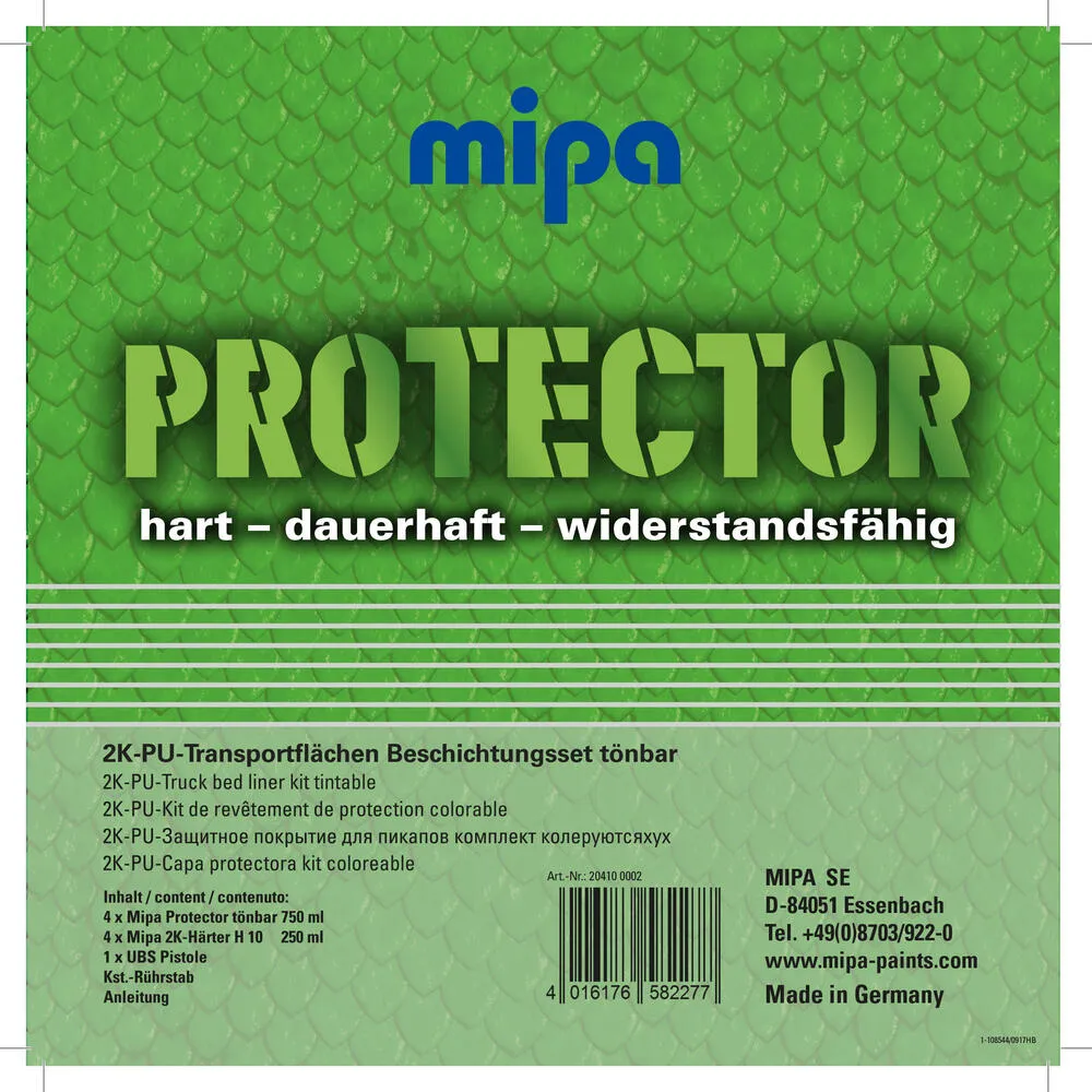 Mipa Protector Set tönbar 2K PU-Transportflächen Beschichtung Versiegelung Lack Mipa Protector Set tönbar 2K PU-Transportflächen Beschichtung Versiegelung Lack