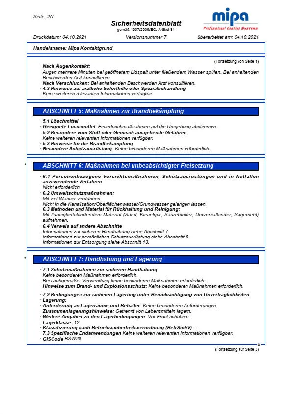 Mipa Kontaktgrund - 5 Liter
