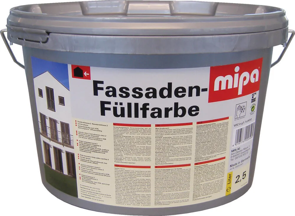 Mipa Fassaden-Füllfarbe - 2,5 Liter Mipa Fassaden-Füllfarbe - 2,5 Liter