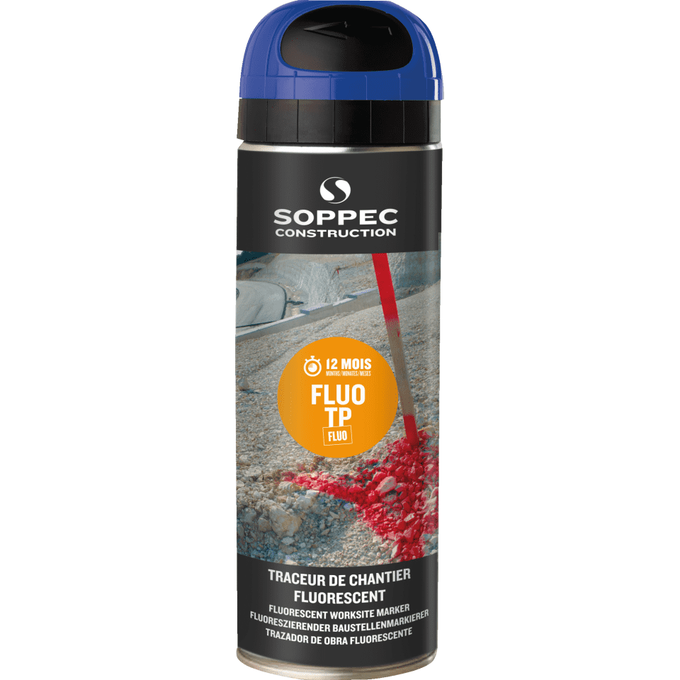 Soppec FLUO TP Baustellen-Markierspray BLAU Neonlack 141519