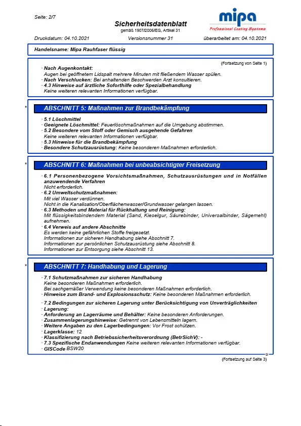 Mipa Raufaser flüssig - 10 Liter