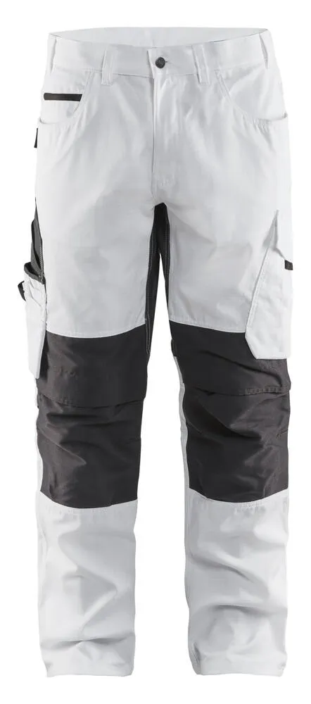 Blakläder Malerhose mit Stretch Weiß/Dunkelgrau 10951330 verschiedene Größen Blakläder Malerhose mit Stretch Weiß/Dunkelgrau 10951330 verschiedene Größen