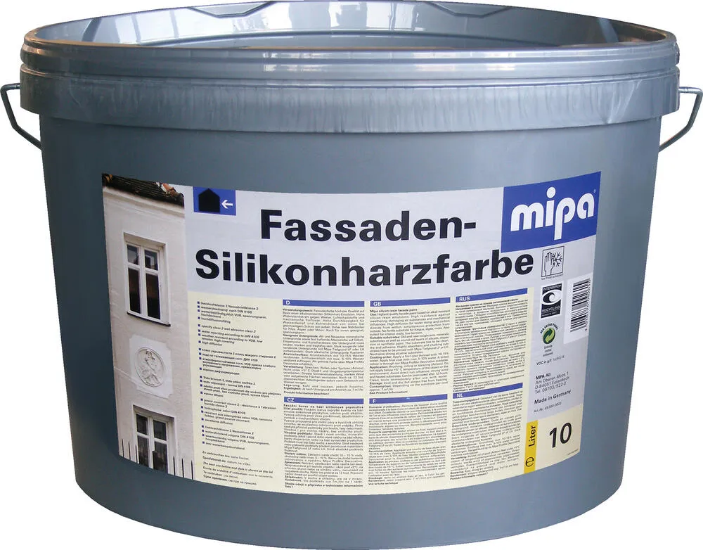 Mipa Fassaden-Silikonharzfarbe - 10 Liter Mipa Fassaden-Silikonharzfarbe - 10 Liter