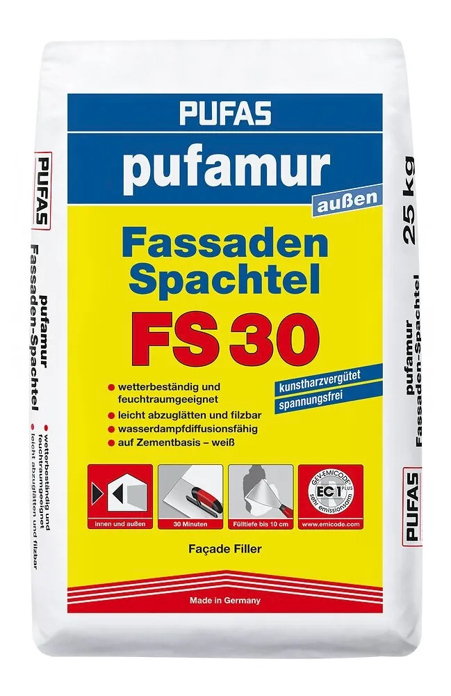 Pufamur Fassaden-Spachtel FS30, aussen, 25 kg, Nr. 033906000 