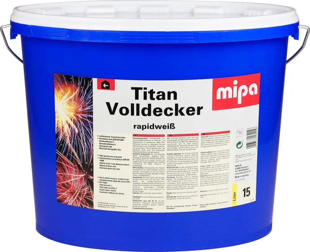 Mipa Titan Volldecker rapidweiss - 15 Liter Mipa Titan Volldecker rapidweiss - 15 Liter