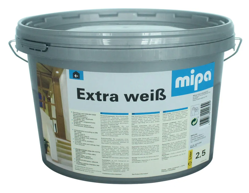 Mipa Extra weiss - 2,5 Liter Mipa Extra weiss - 2,5 Liter