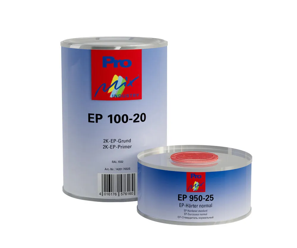 Mipa 2K EP Grundierung EP 100-20, RAL 7032 1kg, SET inkl. Härter Mipa 2K EP Grundierung EP 100-20, RAL 7032 1kg, SET inkl. Härter