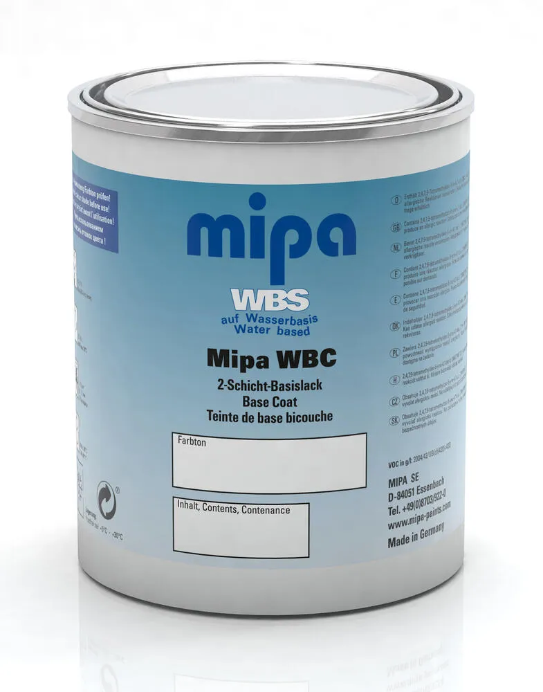 Mipa 2-Schicht Wasserbasislack Metallic Autolack WBC Lack 1 Liter FARBWUNSCH Mipa 2-Schicht Wasserbasislack Metallic Autolack WBC Lack 1 Liter FARBWUNSCH