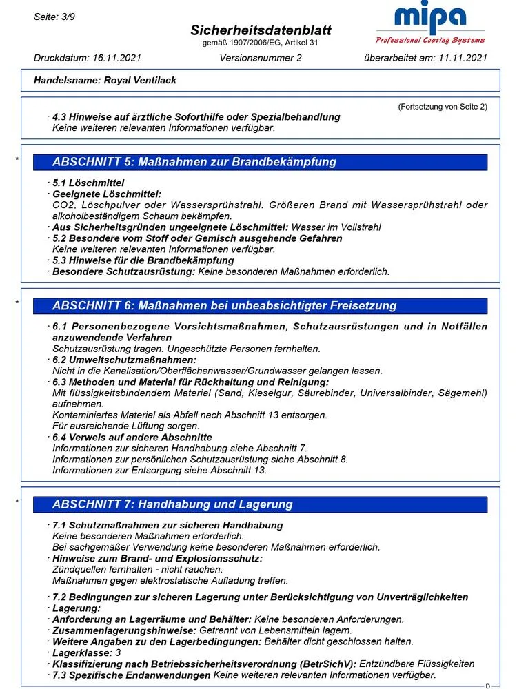 Royal Ventilack Kunstharzlack Fenster Holzlack Decklack Aromatenfrei weiß Royal Ventilack Kunstharzlack Fenster Holzlack Decklack Aromatenfrei weiß