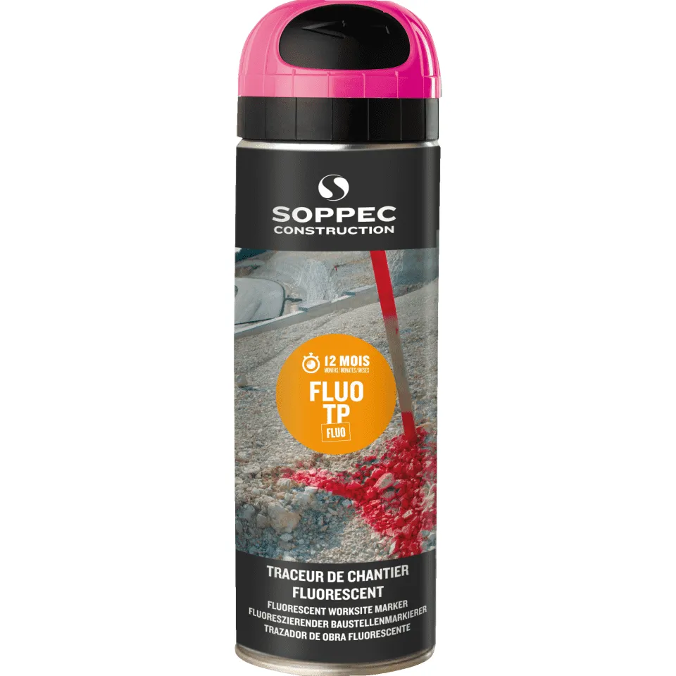 Soppec FLUO TP Baustellen-Markierspray PINK Neonlack 141525