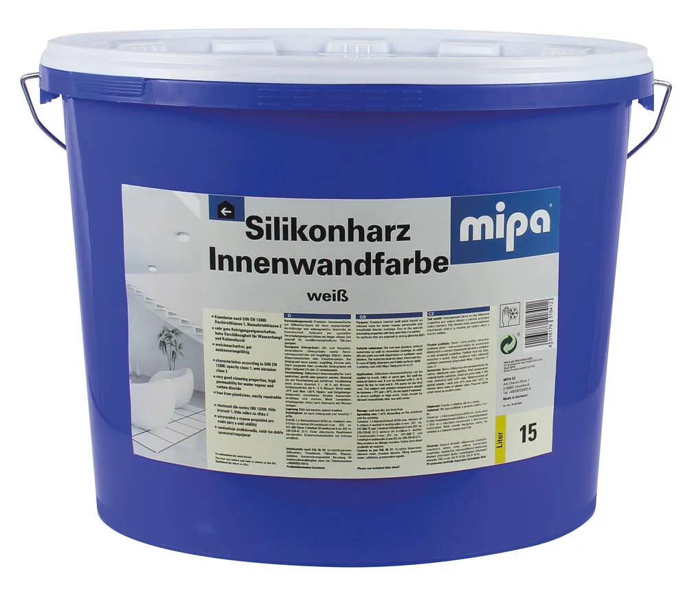 Mipa Silikonharz Innenwandfarbe - 15 Liter Mipa Silikonharz Innenwandfarbe - 15 Liter