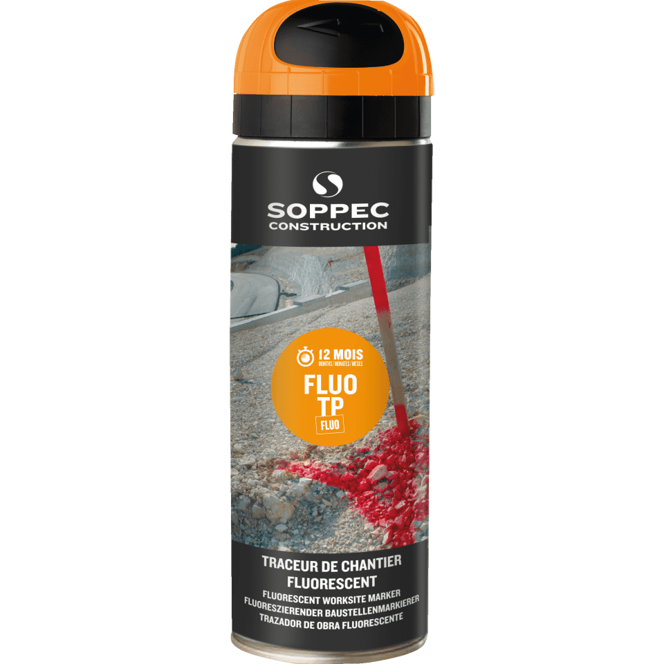 Soppec FLUO TP Baustellen-Markierspray ORANGE Neonlack 141516