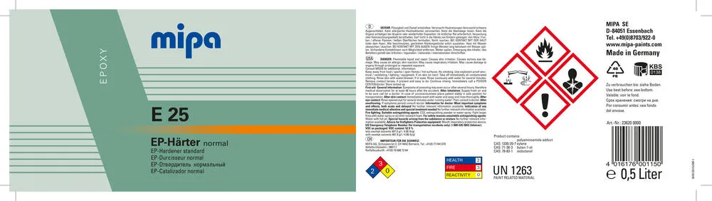 Mipa EP Härter E25 Epoxy normal Mipa EP Härter E25 Epoxy normal