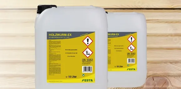 Holzwürmer bekämpfen | FESTA Holzwurmtod in der Praxis