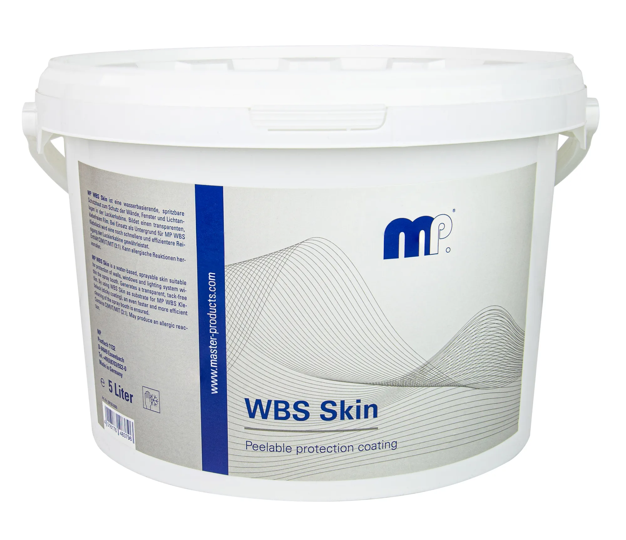 MP WBS Skin, spritzbare Schutzhaut für Lackierkabine, transparent, 5 Liter MP WBS Skin, spritzbare Schutzhaut für Lackierkabine, transparent, 5 Liter