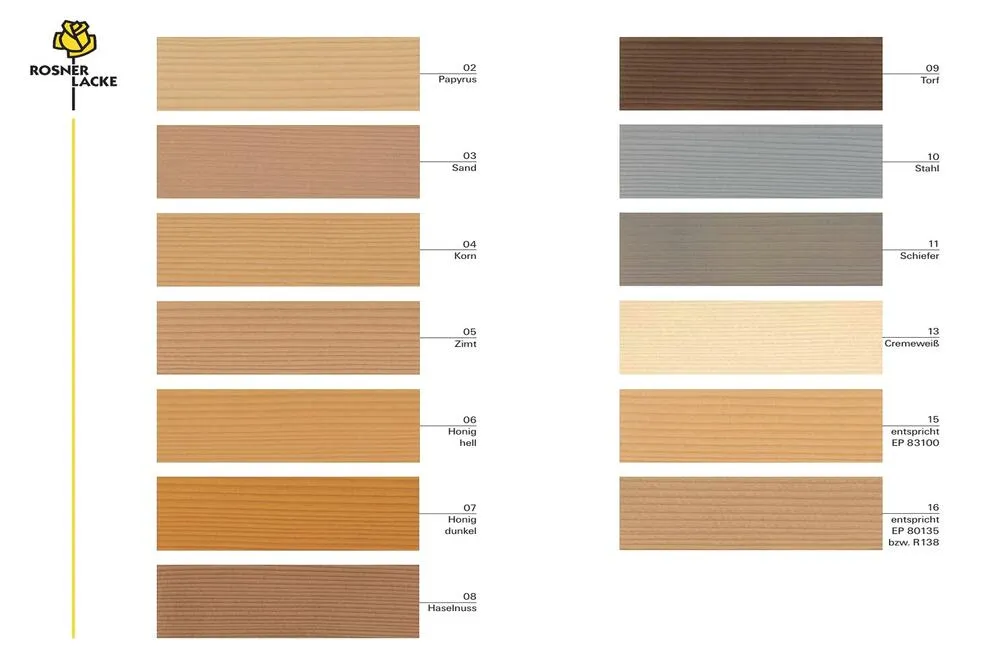 Rosner Positiv Holzeffektbeize Holzlack Beize