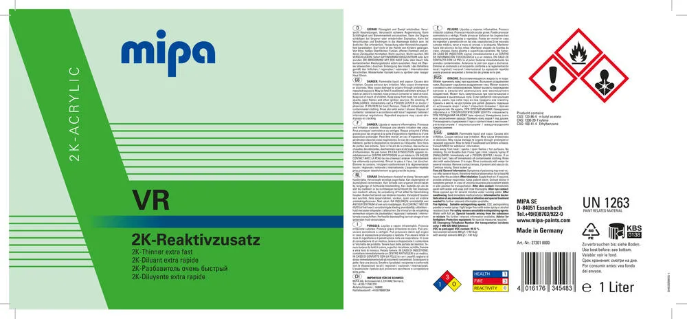 Mipa 2K-Reaktivzusatz Mipa 2K-Reaktivzusatz