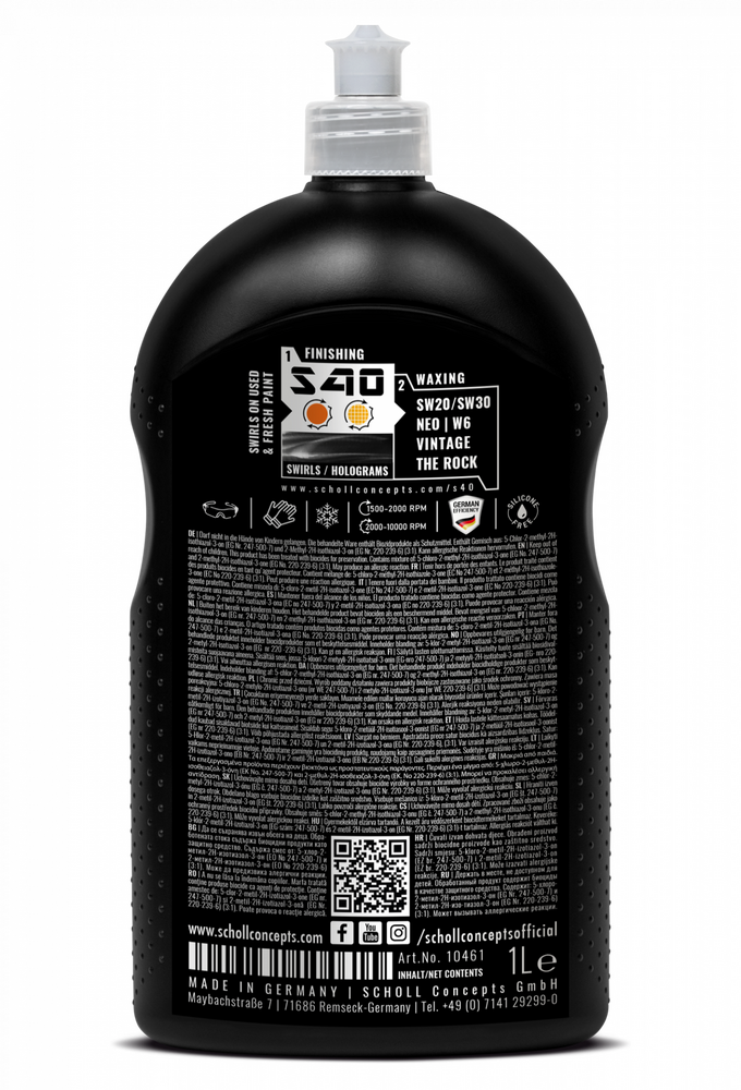 Scholl S40 Antischleier-Schleifpaste, 1 kg (10461) Scholl S40 Antischleier-Schleifpaste, 1 kg (10461)
