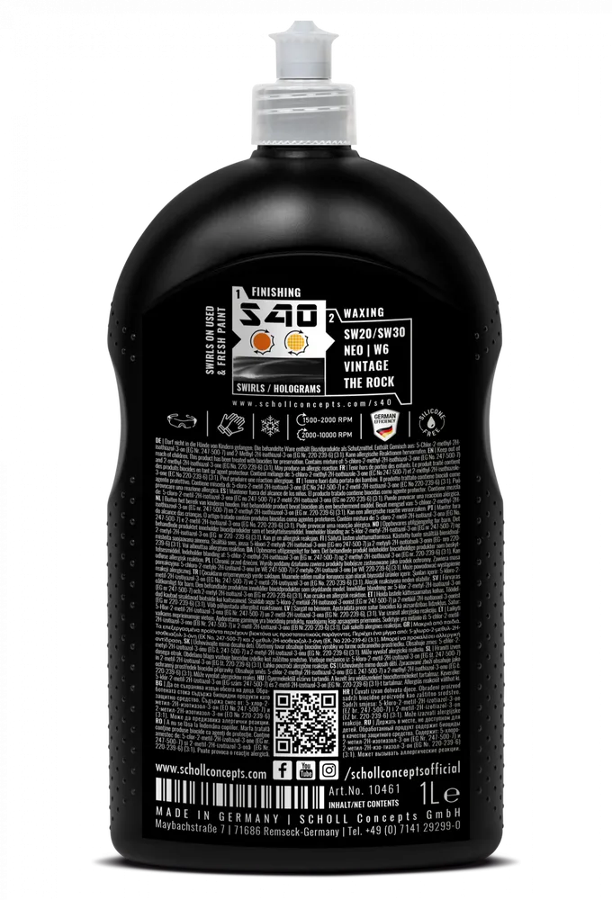 Scholl S40 Antischleier-Schleifpaste, 1 kg (10461) Scholl S40 Antischleier-Schleifpaste, 1 kg (10461)