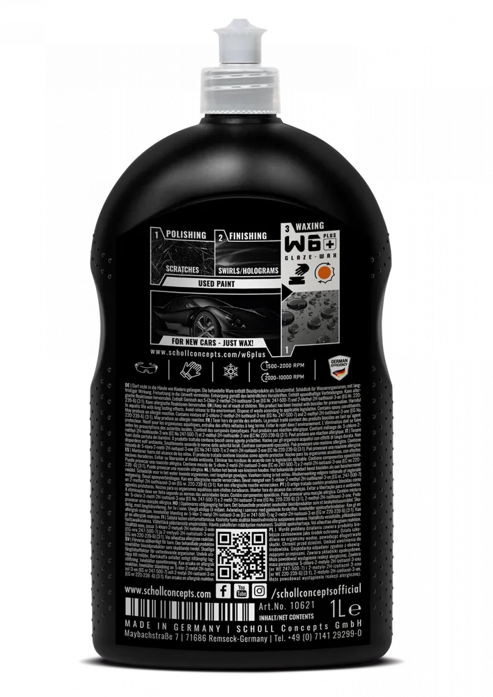 Scholl W6+ Premium Lackversiegelung Wax, 1 l (10621)