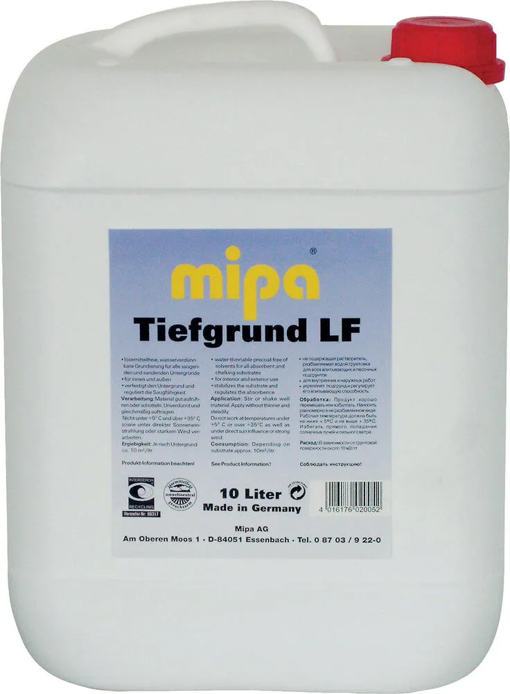 Mipa Tiefgrund LF - 10 Liter Mipa Tiefgrund LF - 10 Liter