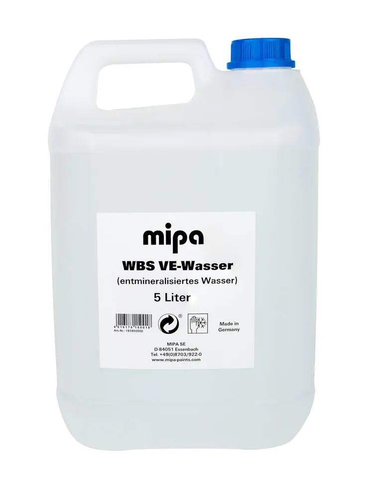 Mipa WBS VE-Wasser - 5 Liter Mipa WBS VE-Wasser - 5 Liter