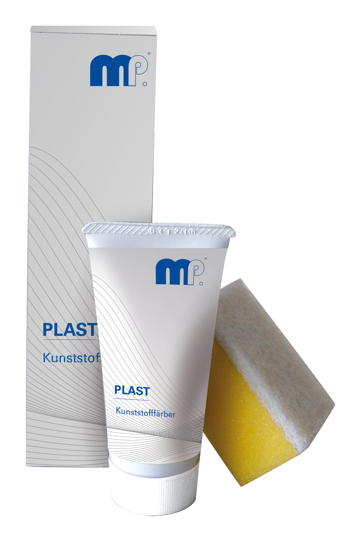 MP Plast 75 ml, Kunststofffärber zur farblichen Erneuerung, schwarz, inkl. Verarbeitungsschwamm