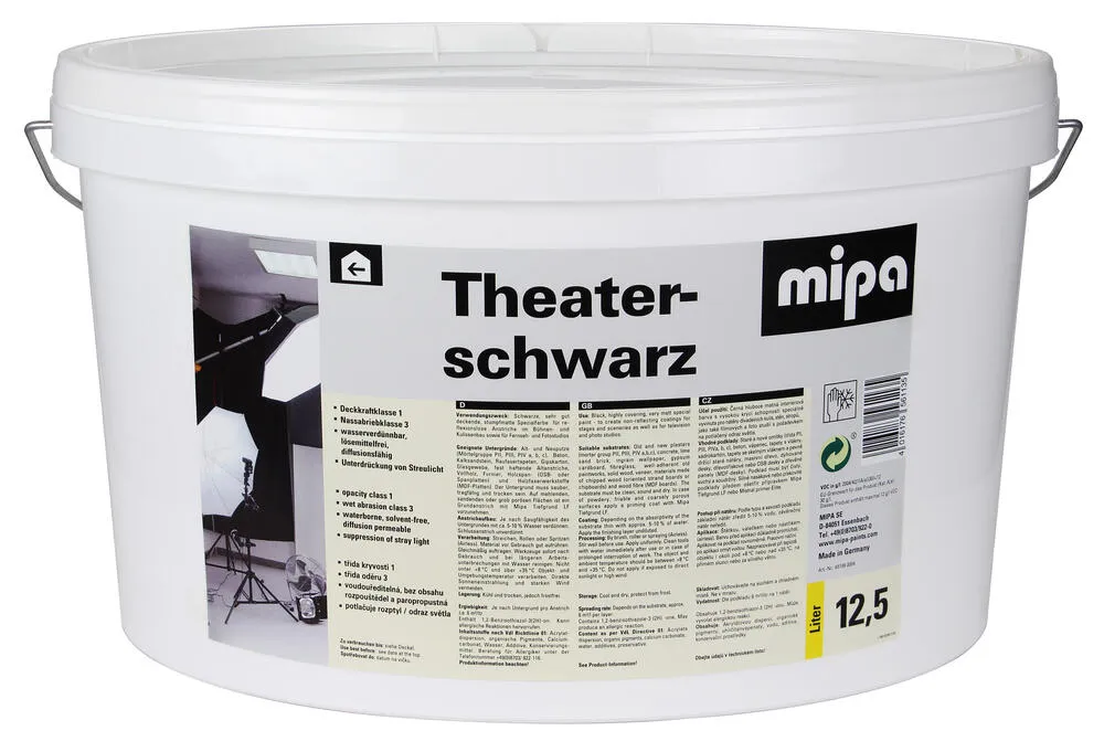 Mipa Theaterschwarz - 12,5 Liter Mipa Theaterschwarz - 12,5 Liter