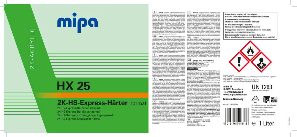 Mipa 2K-HX-Härter HX 25