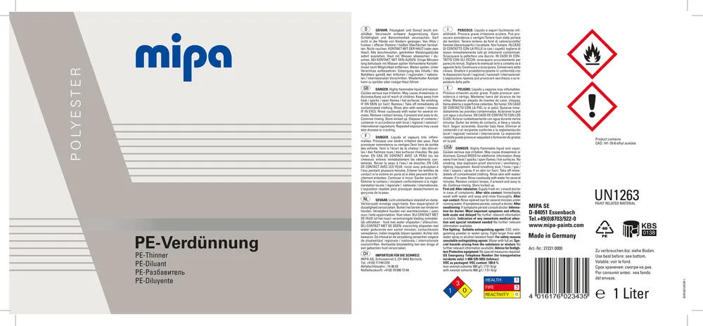 Mipa PE Verdünnung Mipa PE Verdünnung