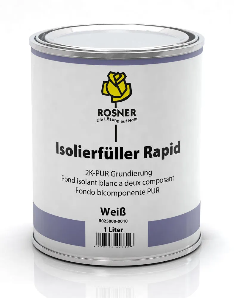 Rosner Isolierfüller Rapid weiss Holz 2K PUR-Express Füller Grundierung Rosner Isolierfüller Rapid weiss Holz 2K PUR-Express Füller Grundierung