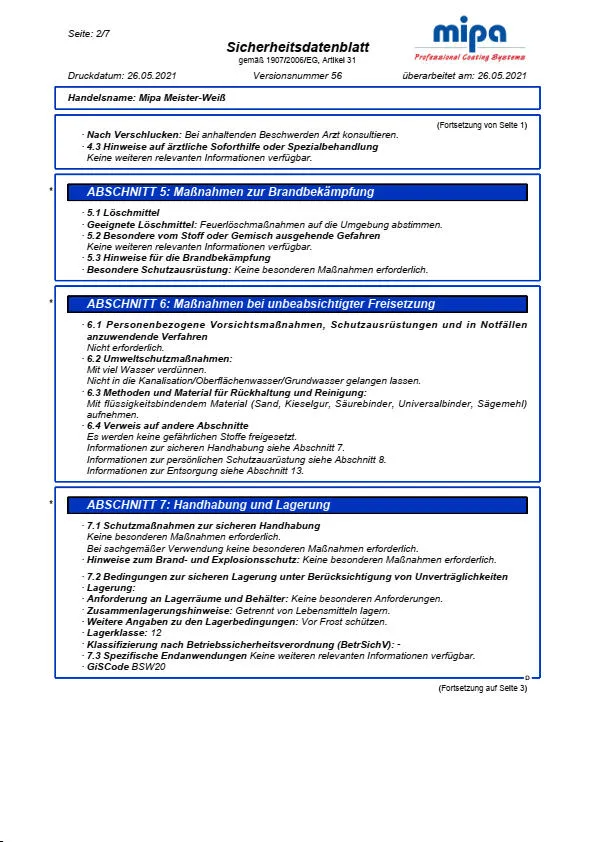 Mipa Meister-Weiss - 15 Liter