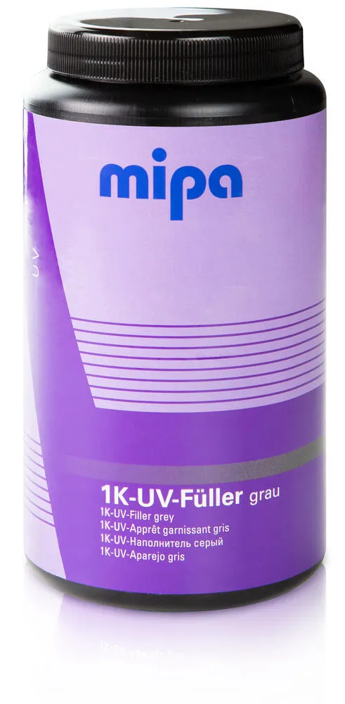 Mipa 1K-UV-Füller grau spritzfertig Grundierung Smart Repair Autolack Lack (Nur für Gewerbetreibende Mipa 1K-UV-Füller grau spritzfertig Grundierung Smart Repair Autolack Lack (Nur für Gewerbetreibende
