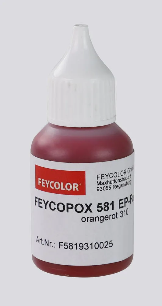 FEYCOPOX Tönpaste für Rosner Gießharz Orangerot 25 ml