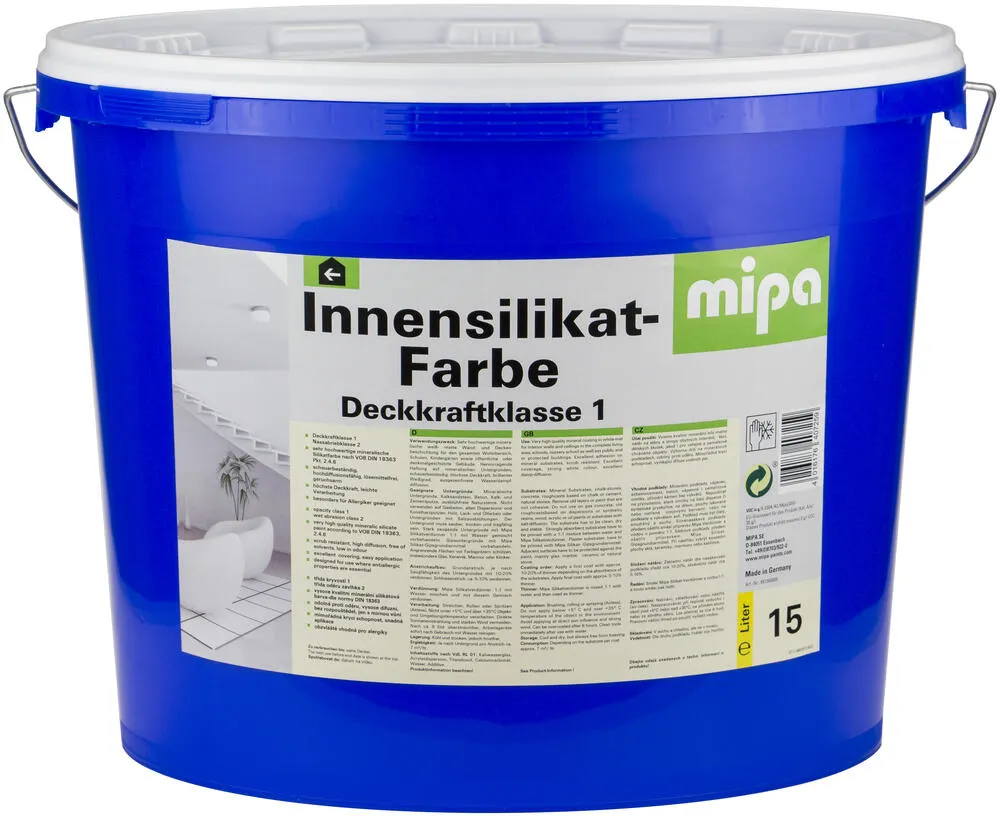 Mipa Innensilikat-Farbe - 15 Liter Mipa Innensilikat-Farbe - 15 Liter