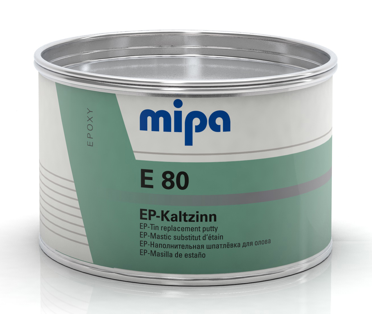 Mipa E 80 Kaltzinn, 2K-Epoxy-Füllspachtel, 1 Kg